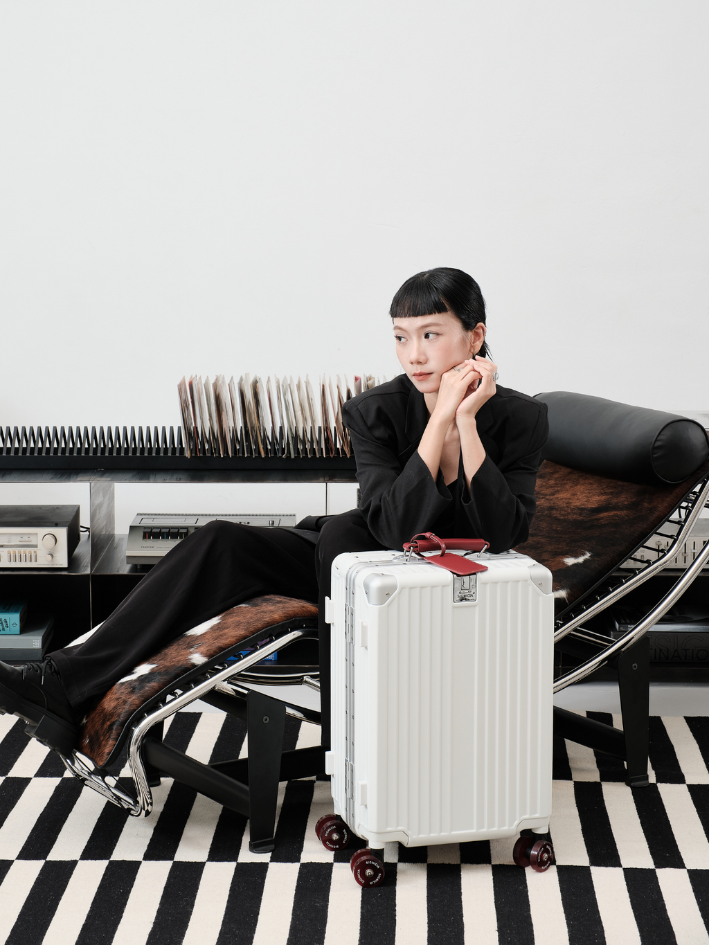 SIGNICIA Identity Capsule Set (Burgundy) 4x Wheels, 2x Handles and 1x Luggage Tag