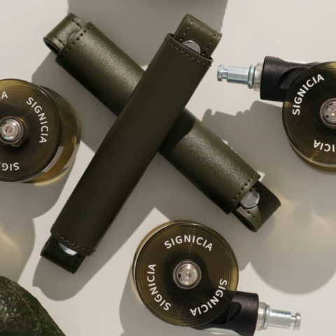 SIGNICIA Identity Capsule Set (Avocado Green) 4x Wheels, 2x Handles and 1x Luggage Tag